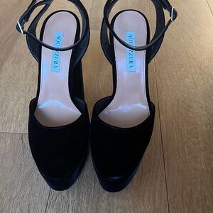 Aquazzura velvet heels